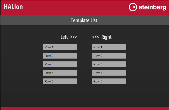 Template List Example