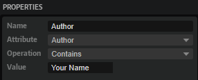 Attribute Rule Properties