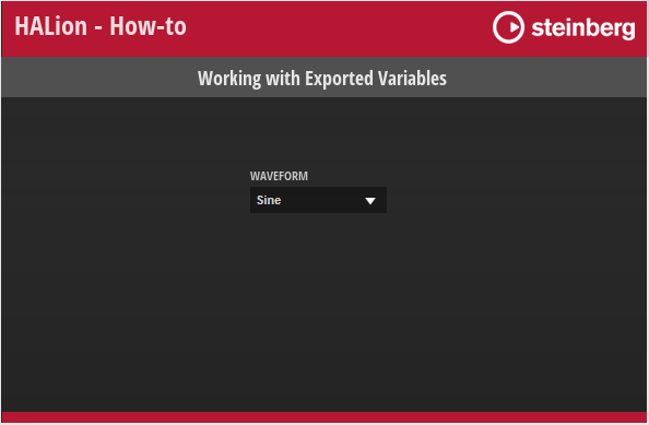 Working with Exported Variables